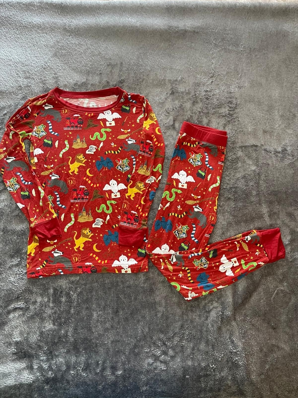 Little Sleepies Harry Potter OG Red Two-Piece Bamboo Pajamas Size 5/6